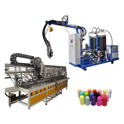 Polyurethane Molding Foaming Products Ground Rail Shape ខ្សែសង្វាក់ផលិតកម្មបន្តបន្ទាប់ Foam Parts Machine